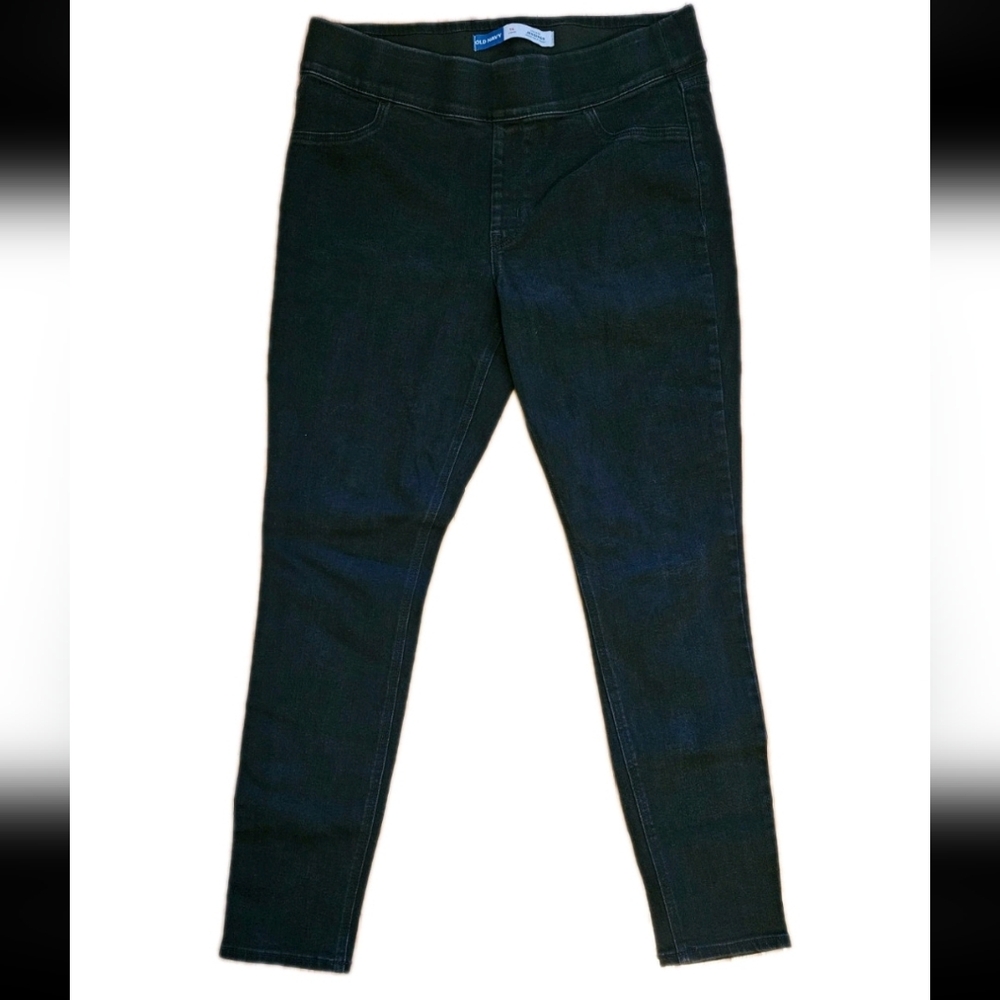 Old Navy Women's Black Rockstar Skinny Jean Jeggings Size 16 Long